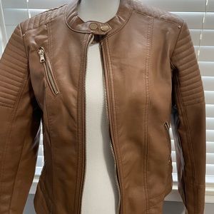 Faux leather jacket